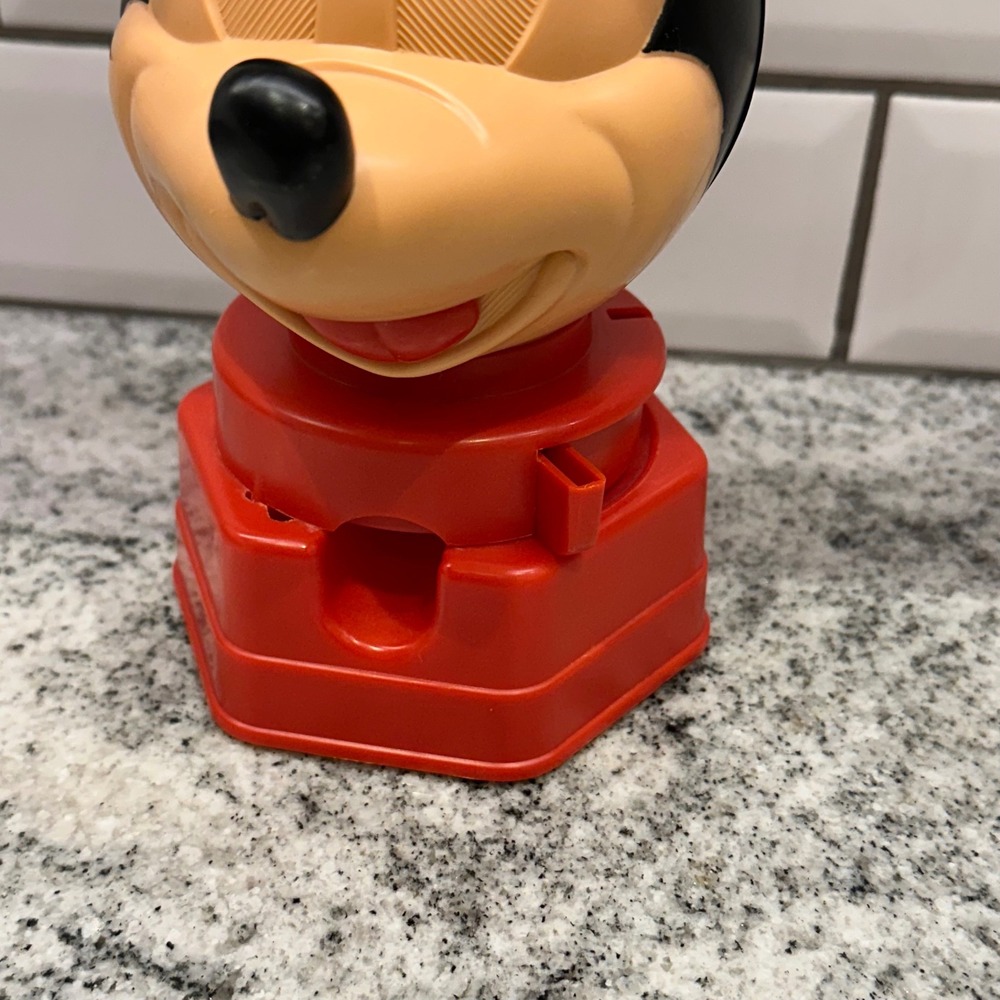 Disney Mickey Mouse Gumball Dispenser Red Vintage Walt Disney Prod Retro - Picture 8 of 10